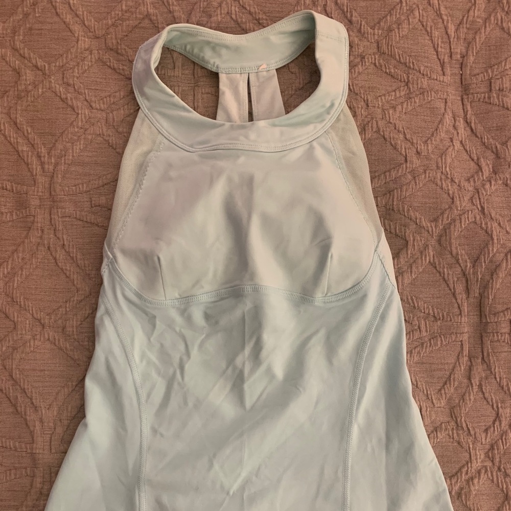Lululemon Sea-foam Green Halter Workout Tank